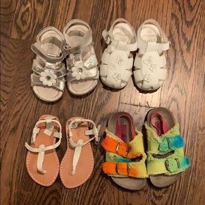 Baby Sandals Size 5- 4 Pairs